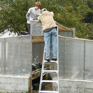 Front side of green house